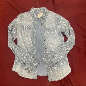 Arizona denim snap up blouse